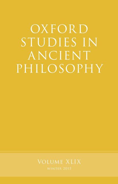 Oxford Studies in Ancient Philosophy - Volume 49