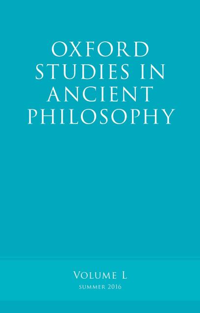 Oxford Studies in Ancient Philosophy - Volume 50