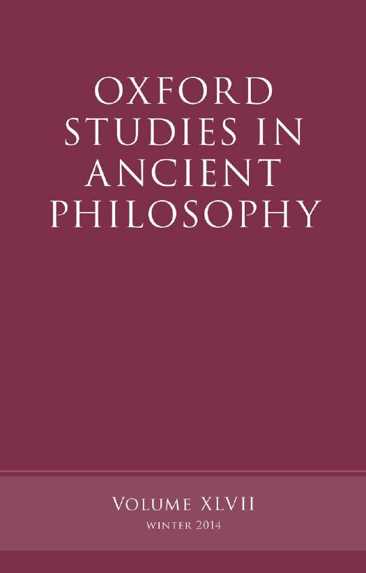Oxford Studies in Ancient Philosophy - Volume 47