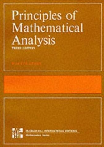 Principles of Mathematical Analysis - Third Edition