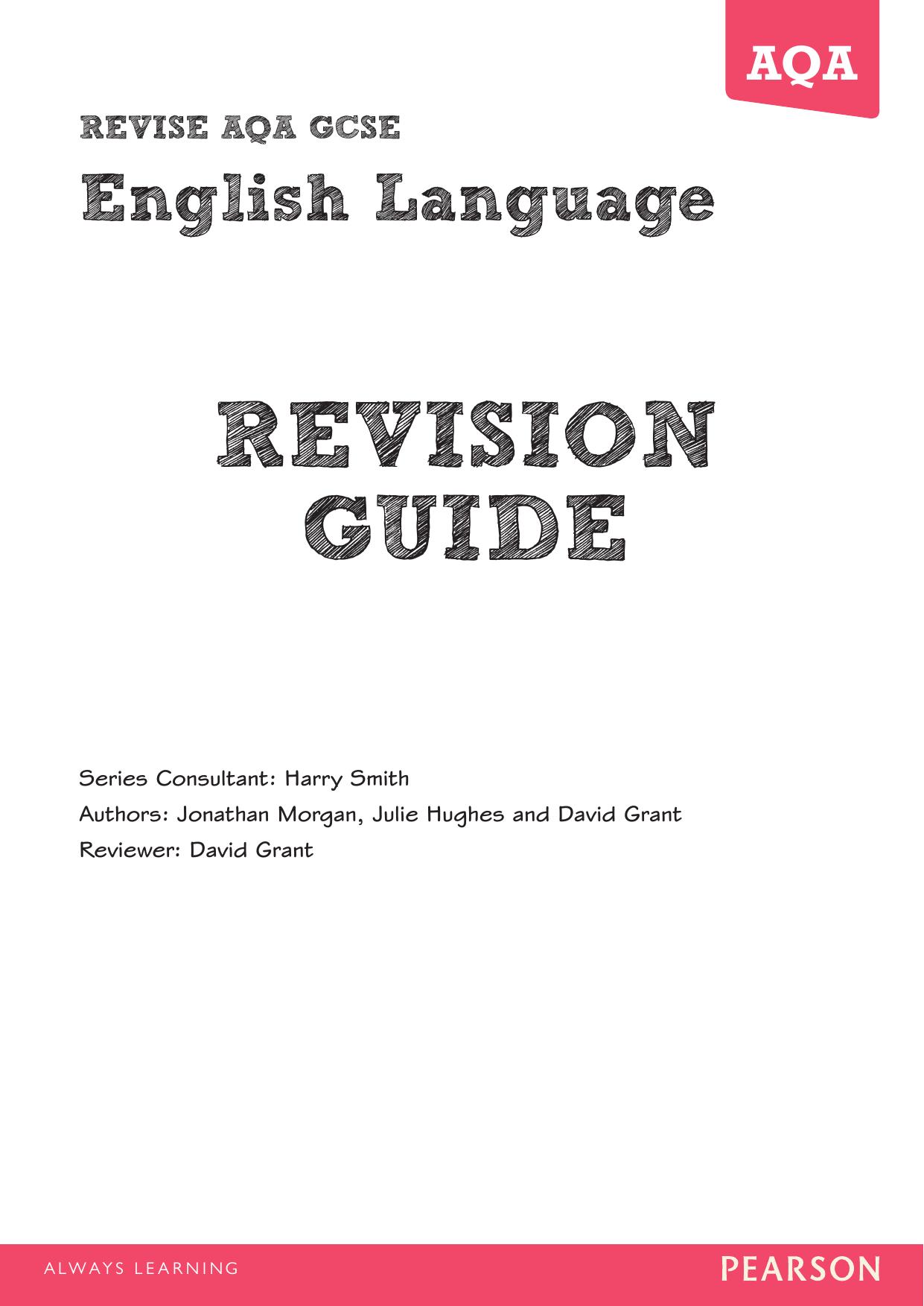 REVISE AQA GCSE English Language Revision Guide: For the New 2015 Qualifications