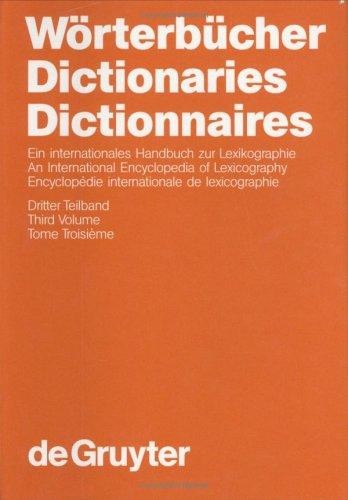 An International Encyclopedia of Lexicography