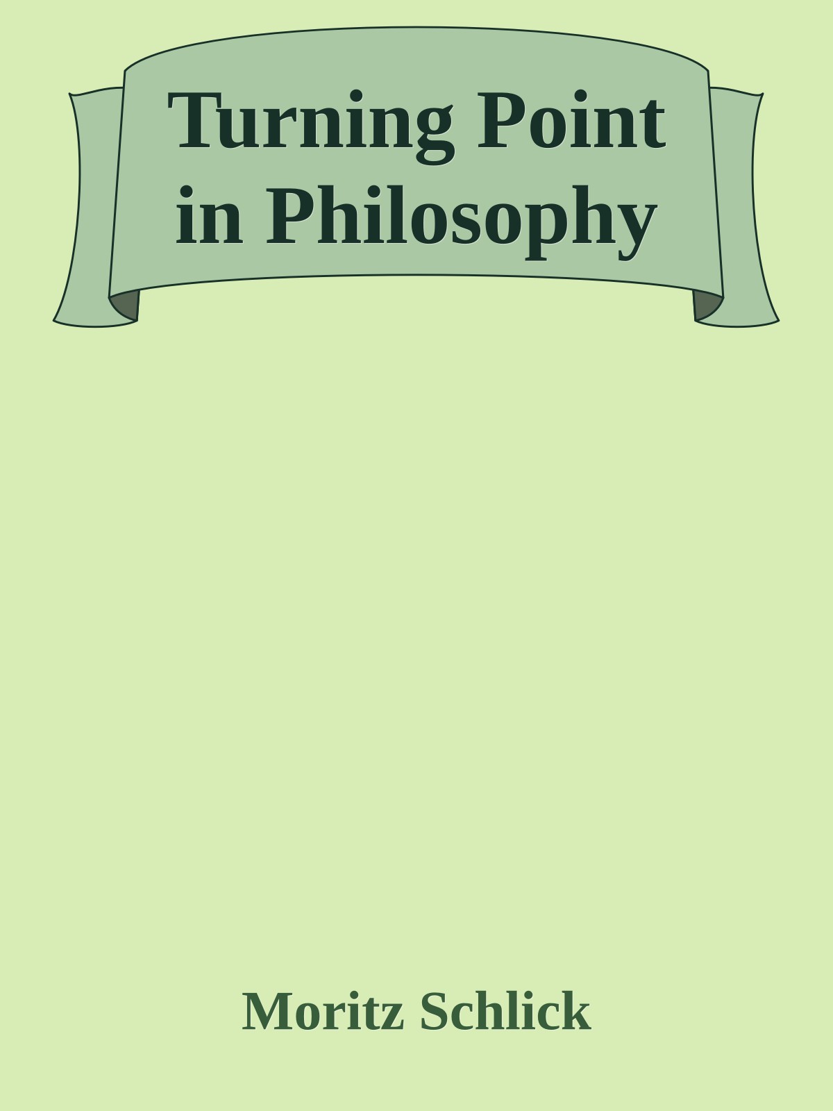 Turning Point in Philosophy