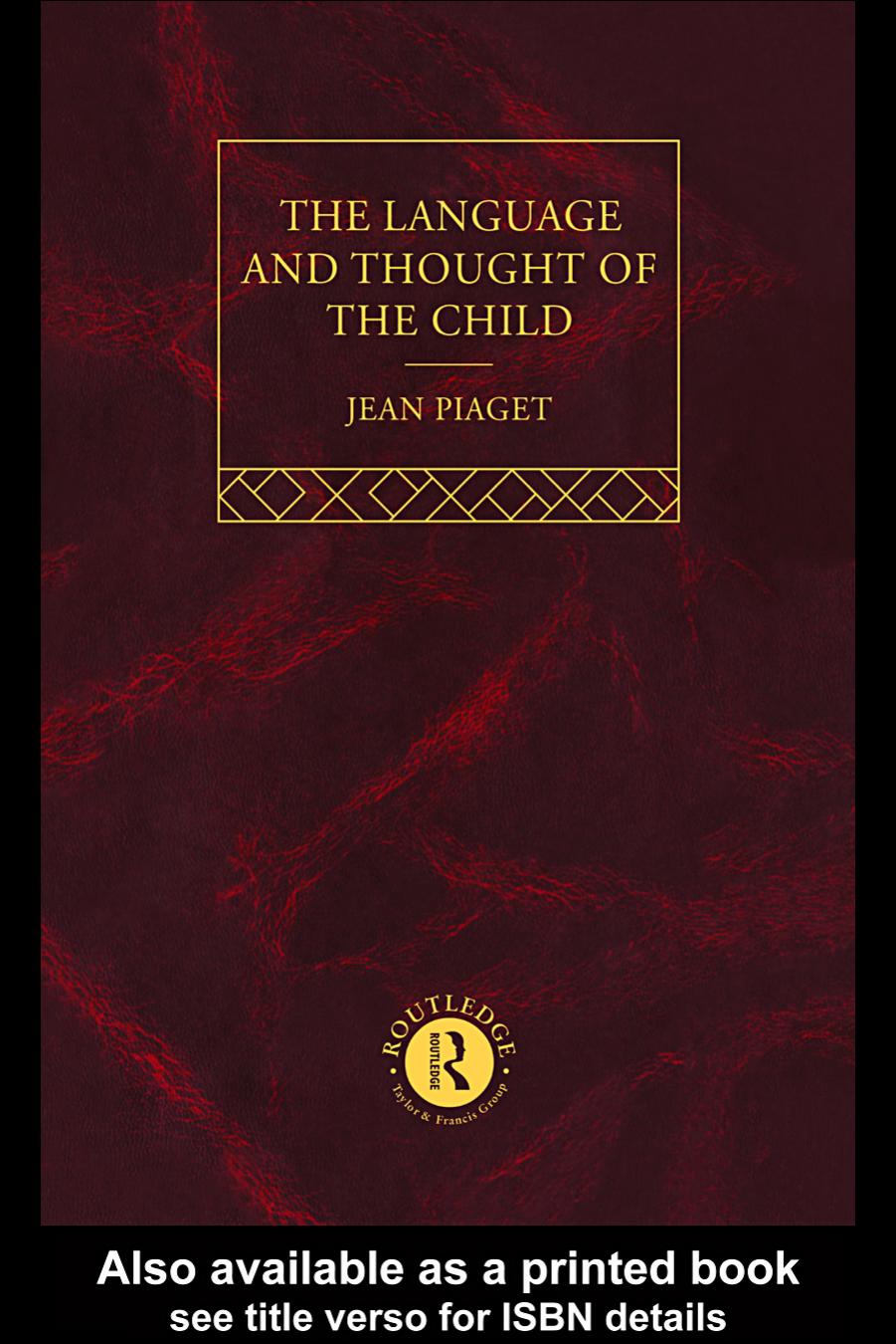 Jean Piaget Selected Works