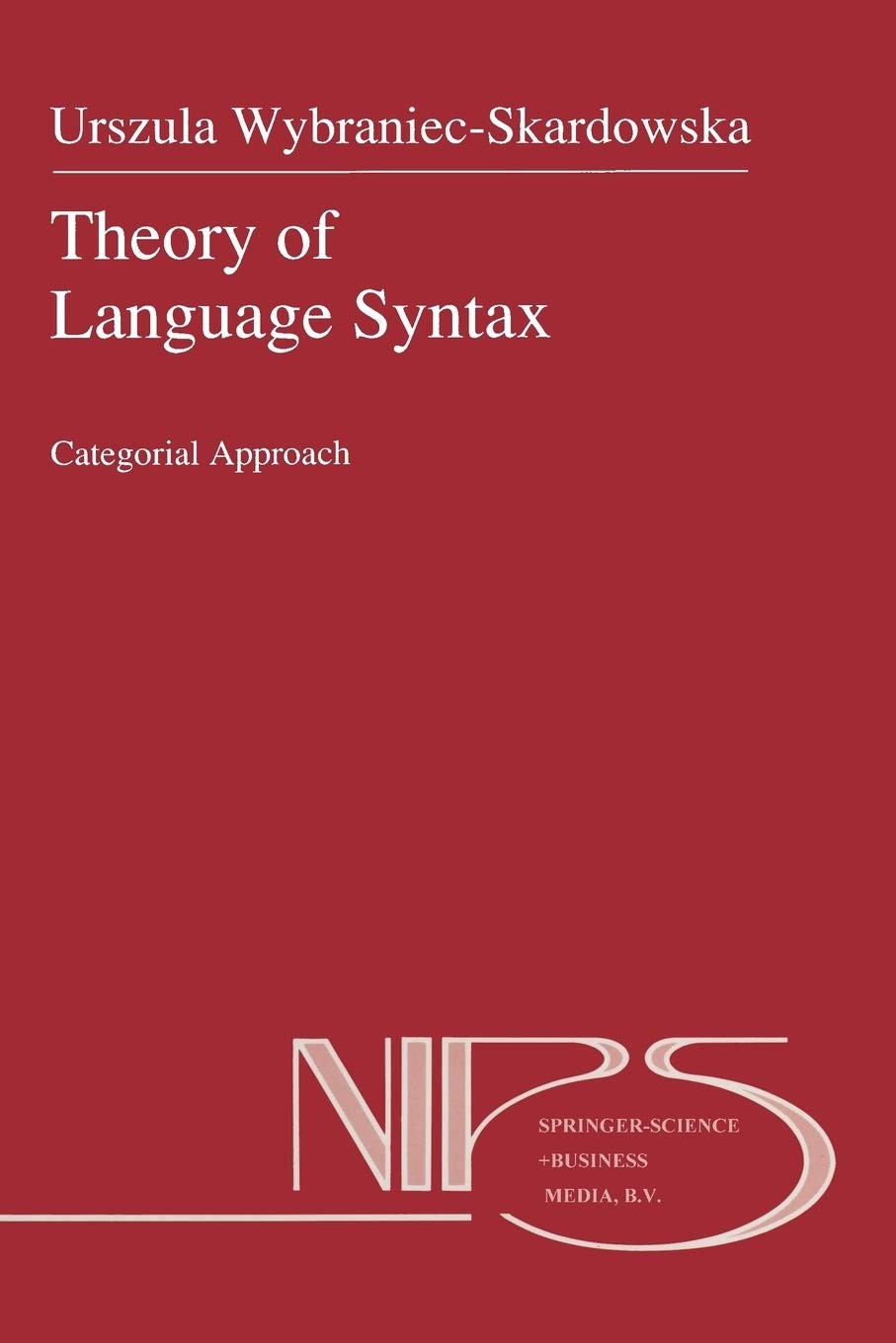 Theory of Language Syntax: Categorial Approach