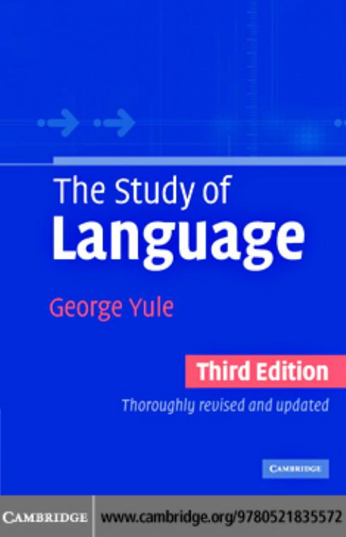 The Study of Language - 3rd Edition