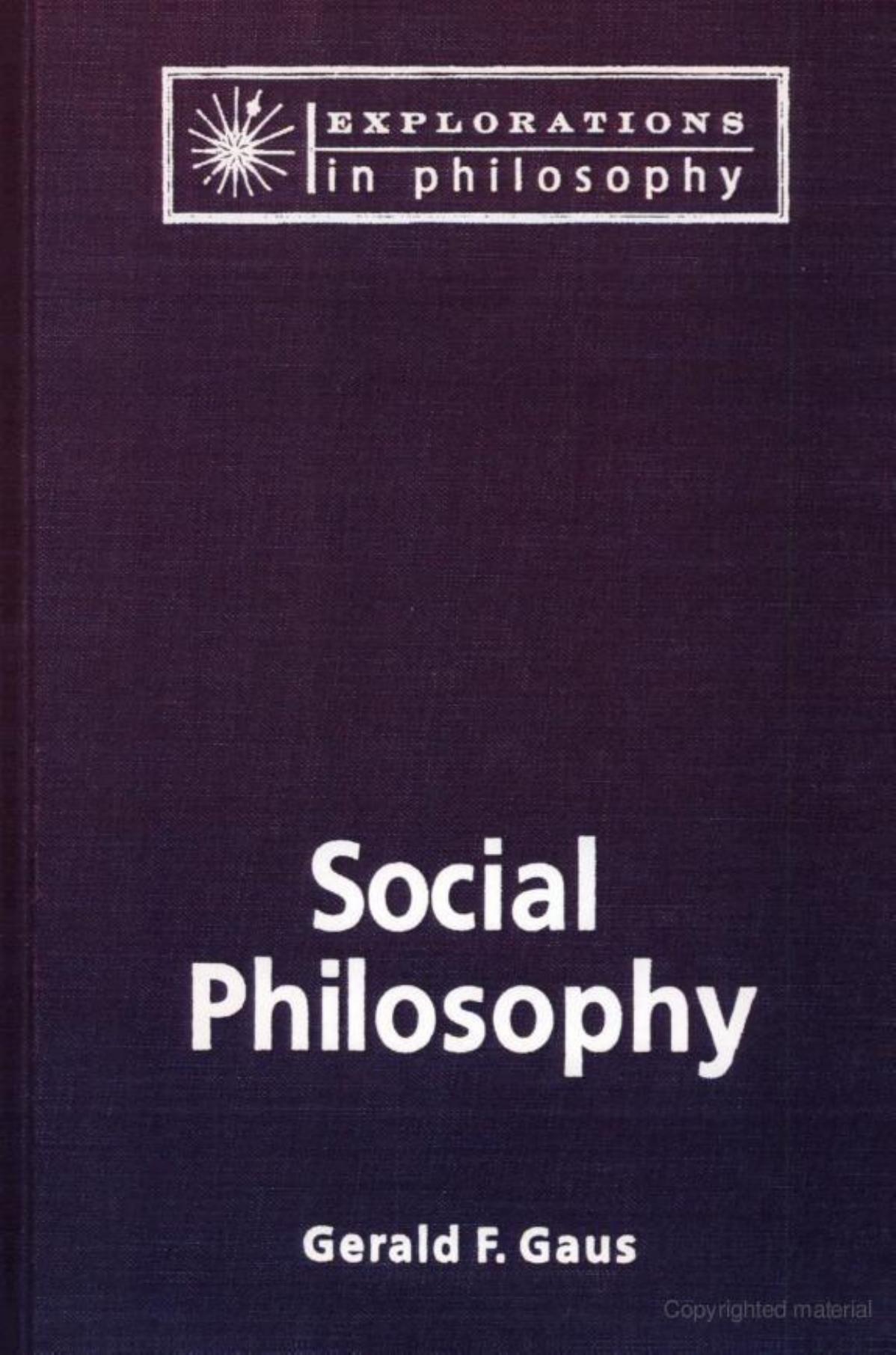Social philosophy