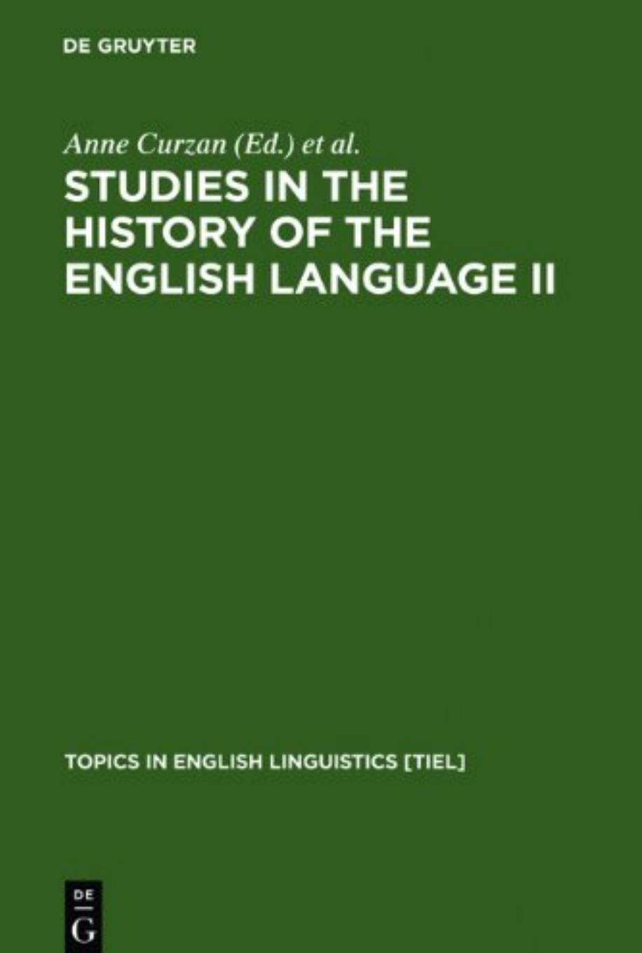 Studies in the History of the English Language II: Unfolding Conversations