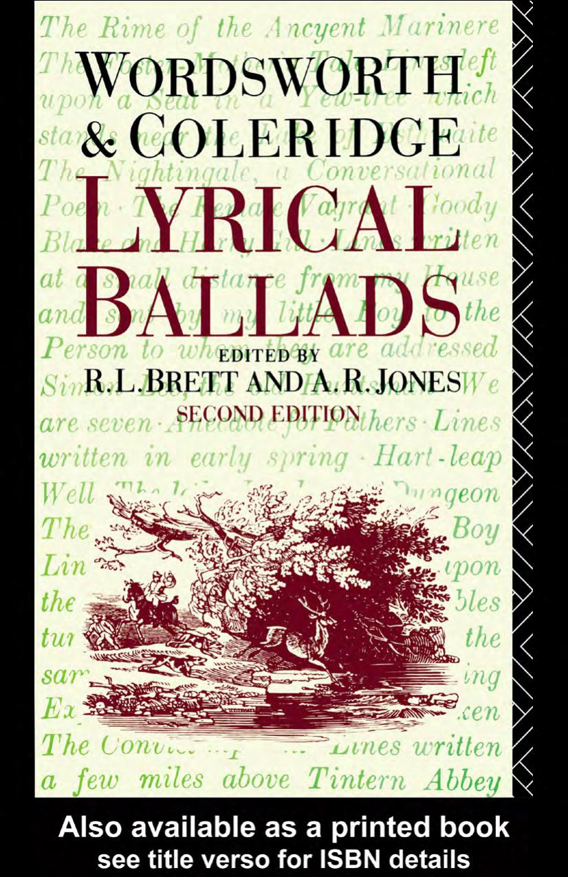Lyrical Ballads: William Wordsworth and Samuel Taylor Coleridge