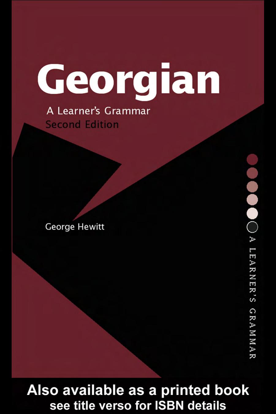 Georgian: A Learner's Grammar