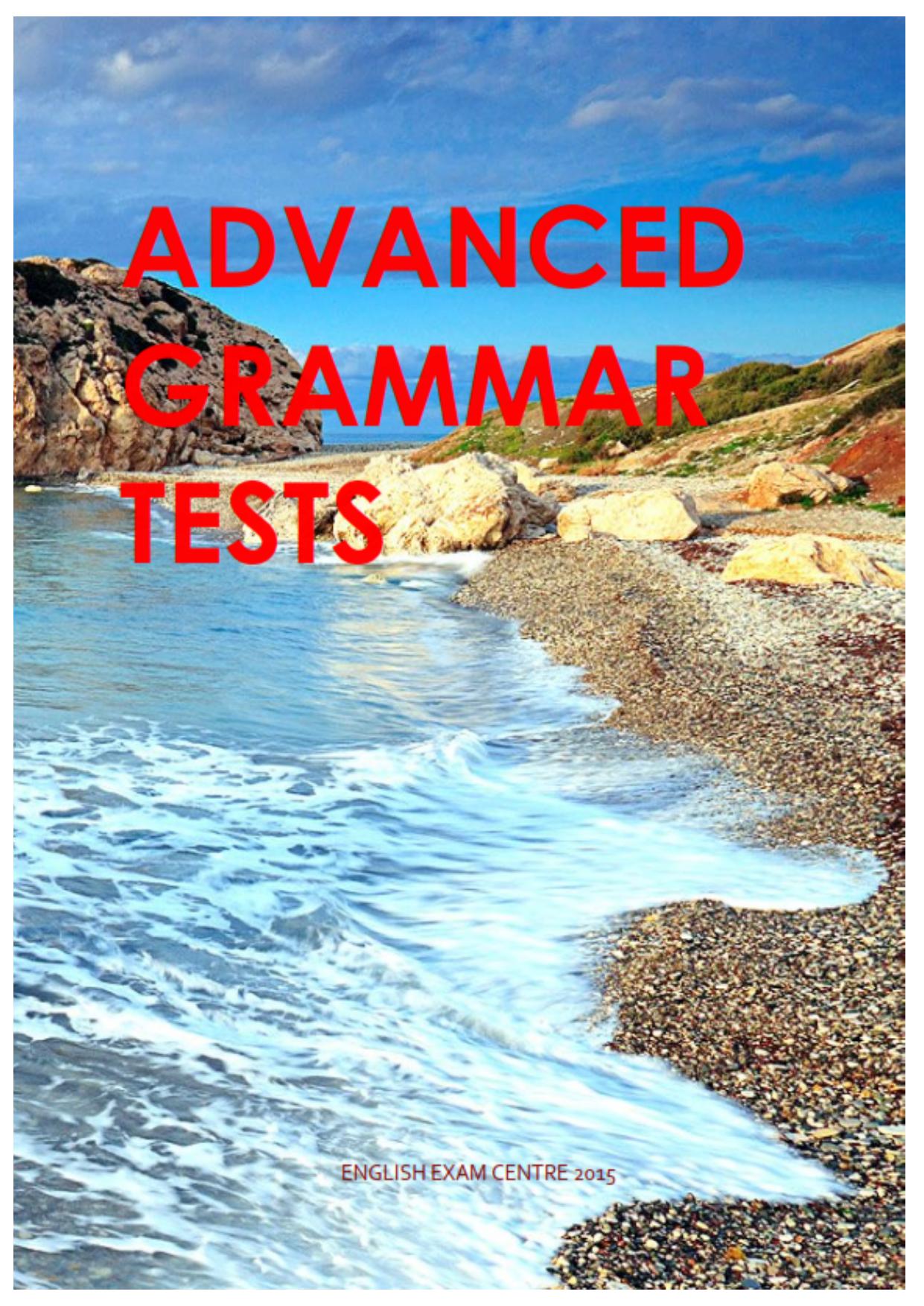 Advance Grammar Tests