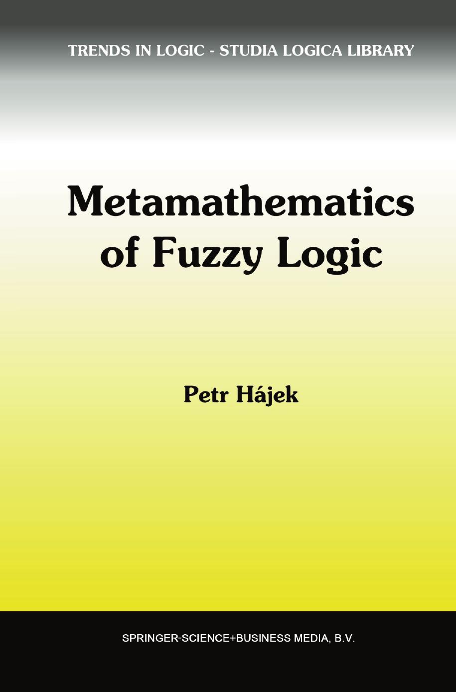 Metamathematics of Fuzzy Logic