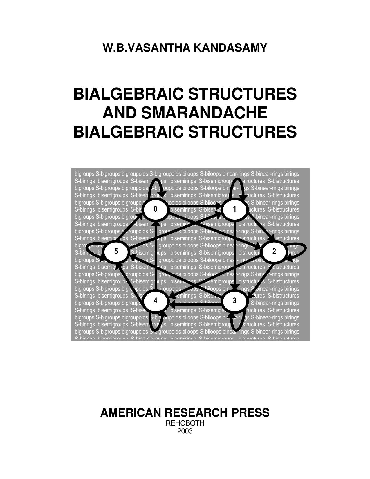 Bilagebraic Structures and Smarandache Bialgebraic Structures - Volume 8
