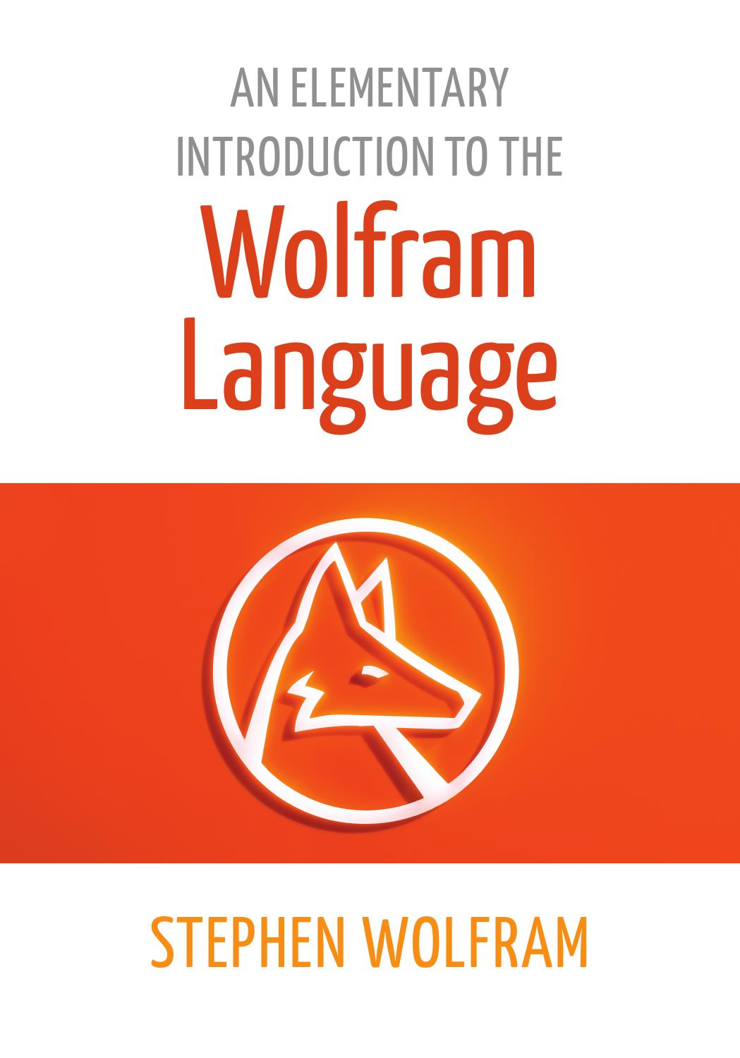 An Elementary Introduction to the Wolfram Language - 2016