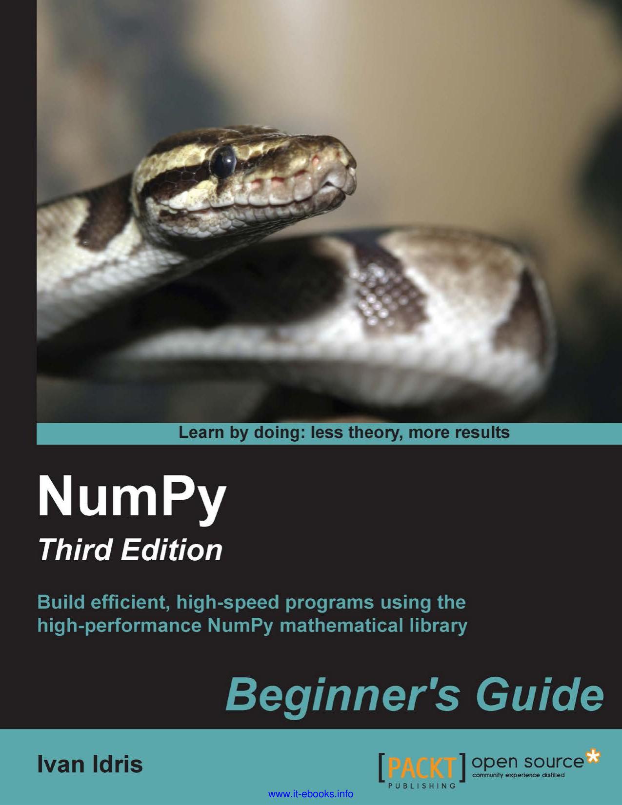 NumPy: Beginner's Guide - Third Edition