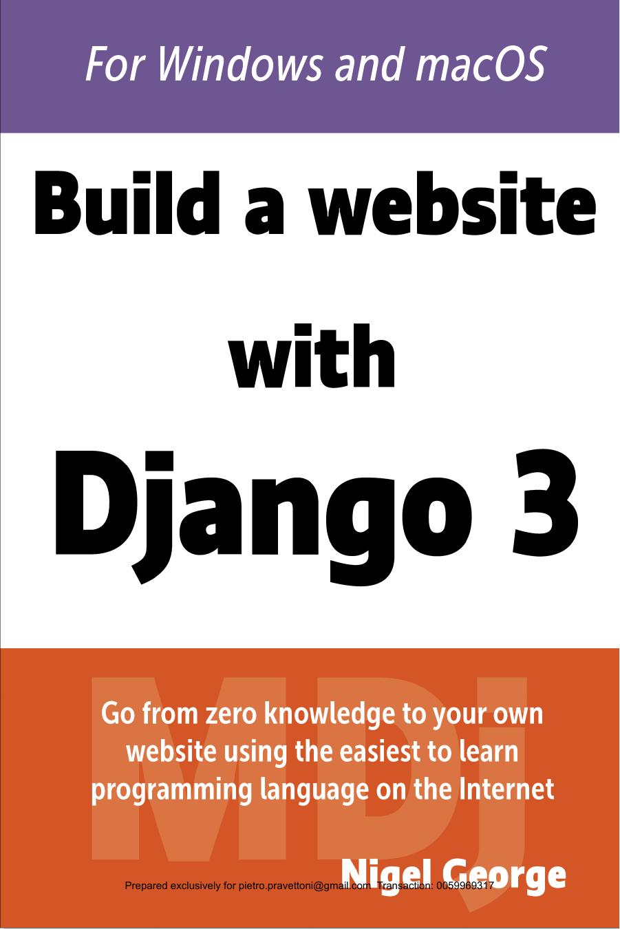 Build a Website with Django 3