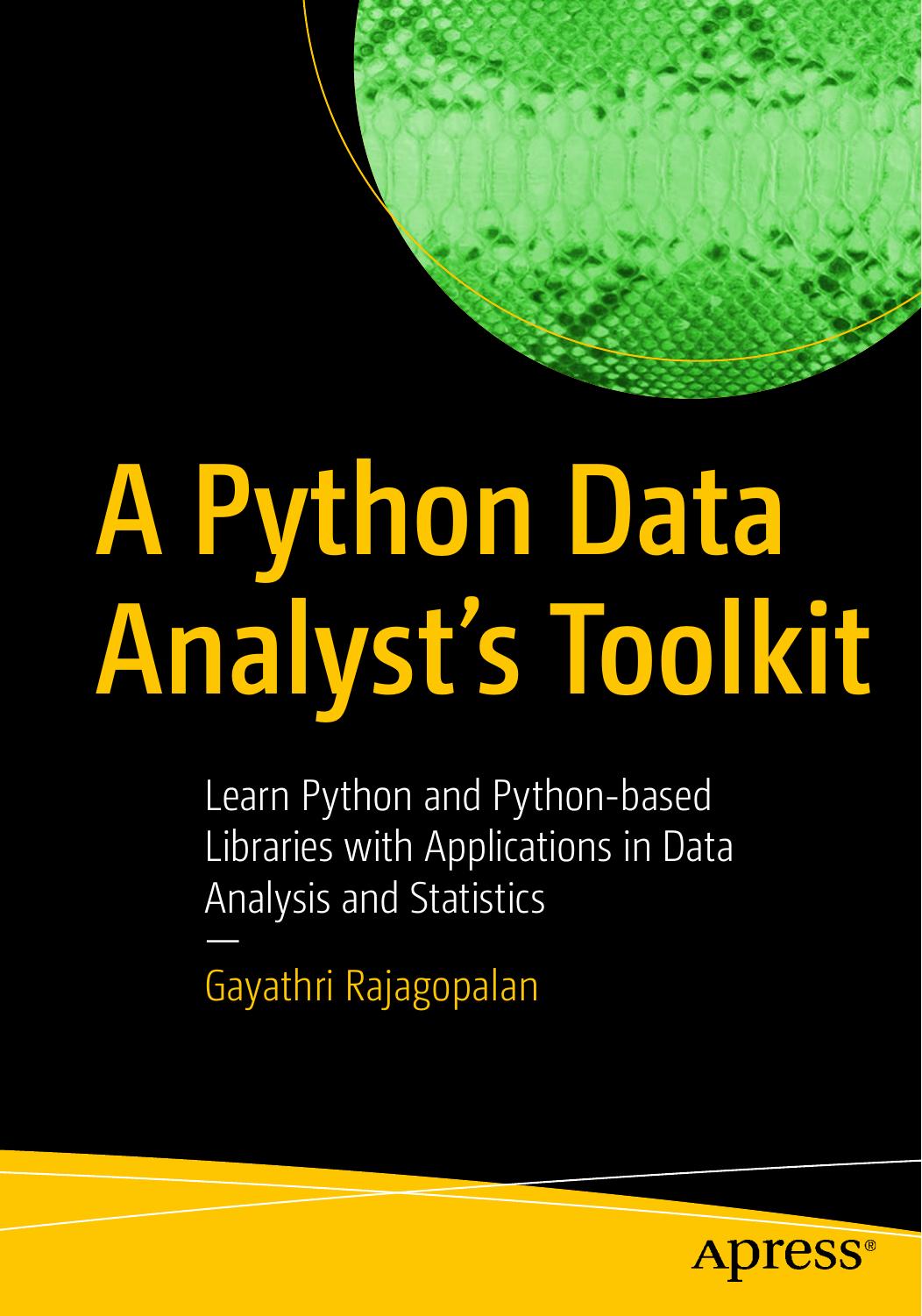 A Python Data Analyst’s Toolkit