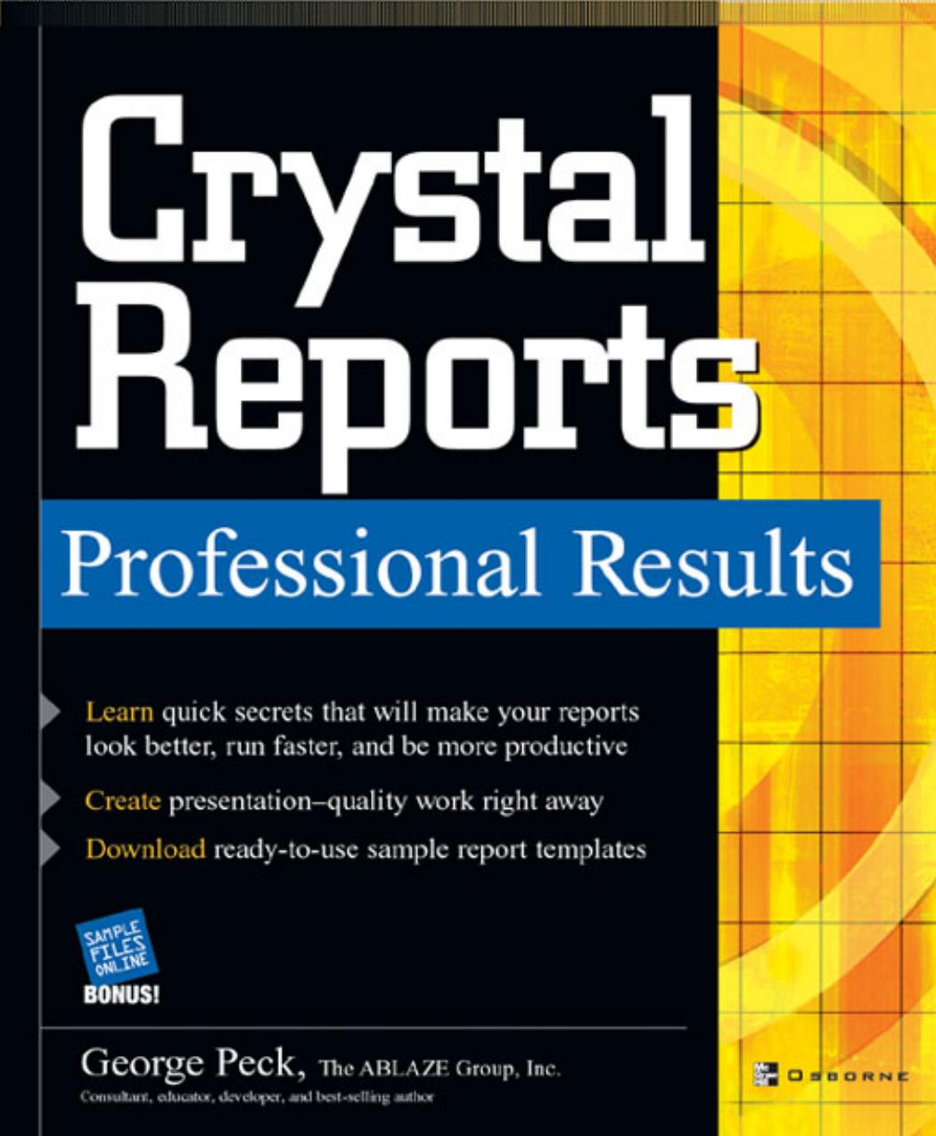 Crystal Reports - Professional Results