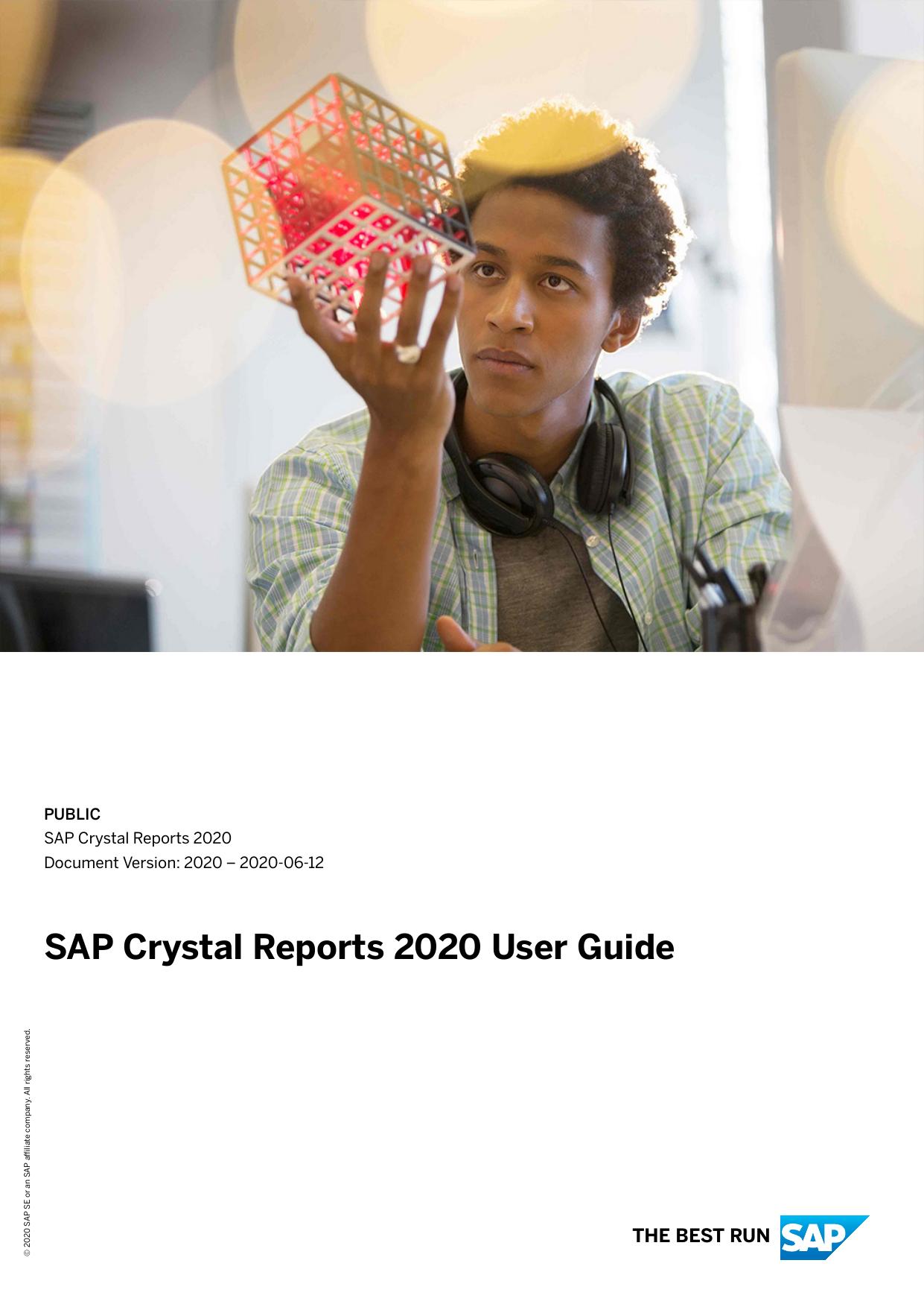 SAP Crystal Reports 2020 User Guide