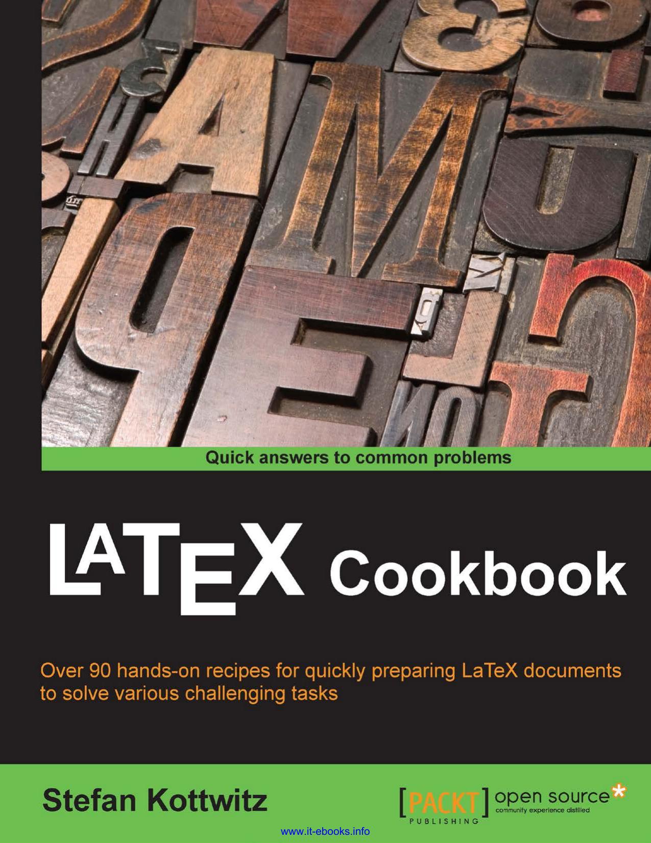 LaTeX Cookbook