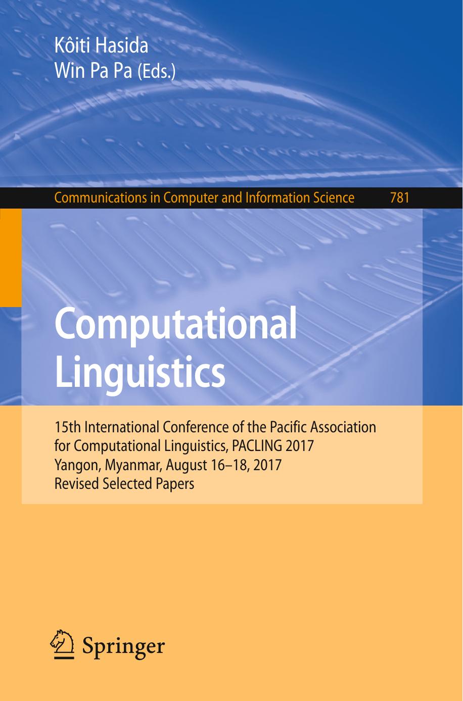 Computational Linguistics