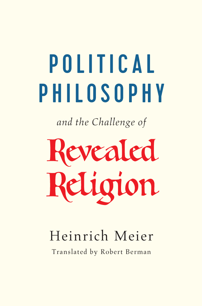 Political Philosophy and the Challenge of Revealed Religion