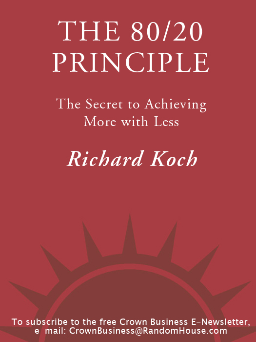 The 80/20 Principle: The Secret to Achieving More With Less