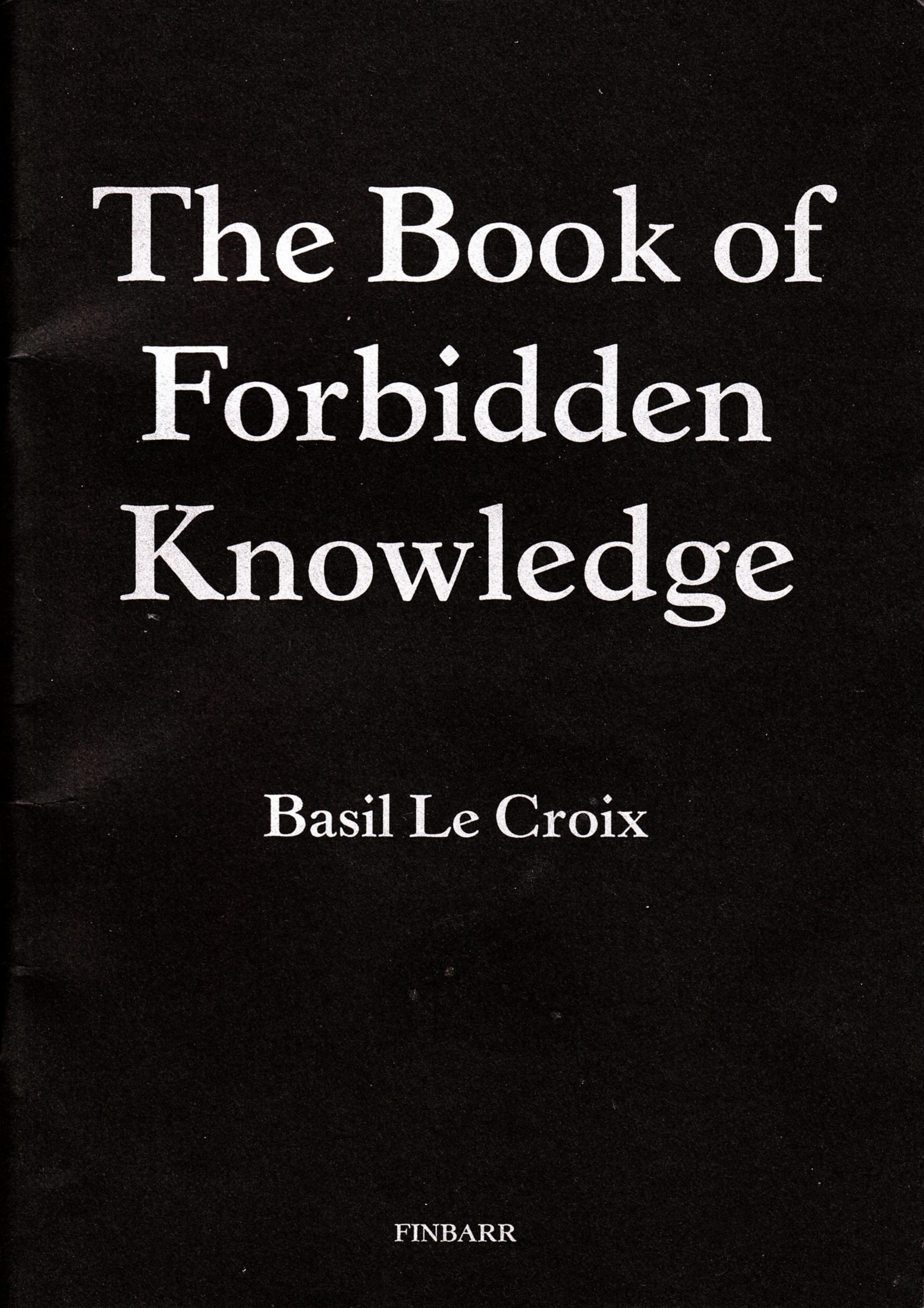 The Book of Forbidden Knowledge