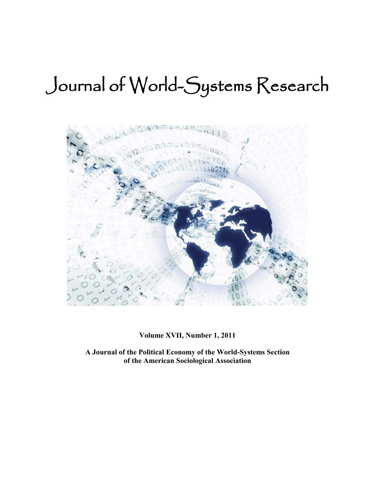 Journal of World-Systems Research - Entire Volume 17 issue 1