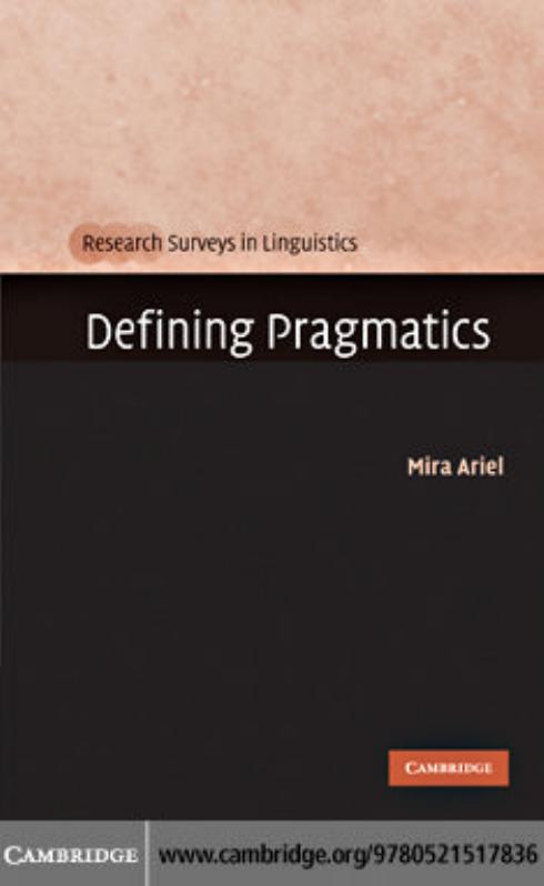 Defining Pragmatics