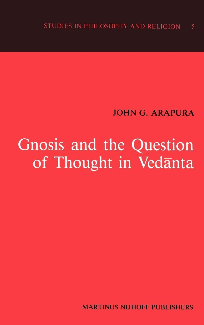 Gnosis and the Question of Thought in Vedānta: Dialogue With the Foundations