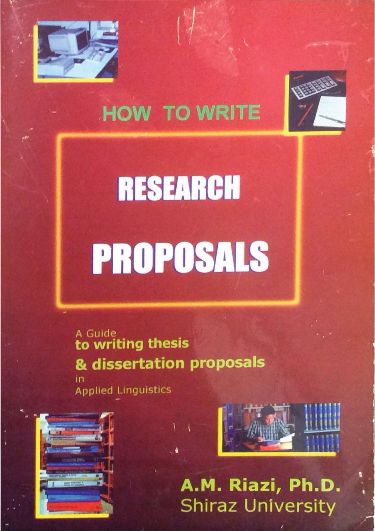 How to Write Research Proposals