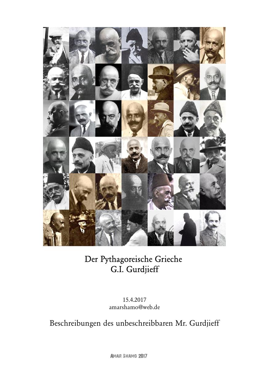 Der Pythagoreische Grieche Georges Ivanovich Gurdjieff