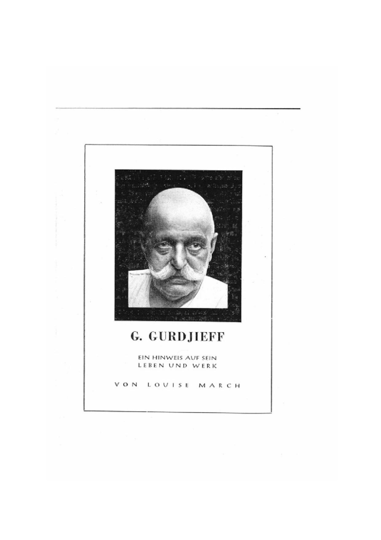 Gurdjieff. Leben und Werk