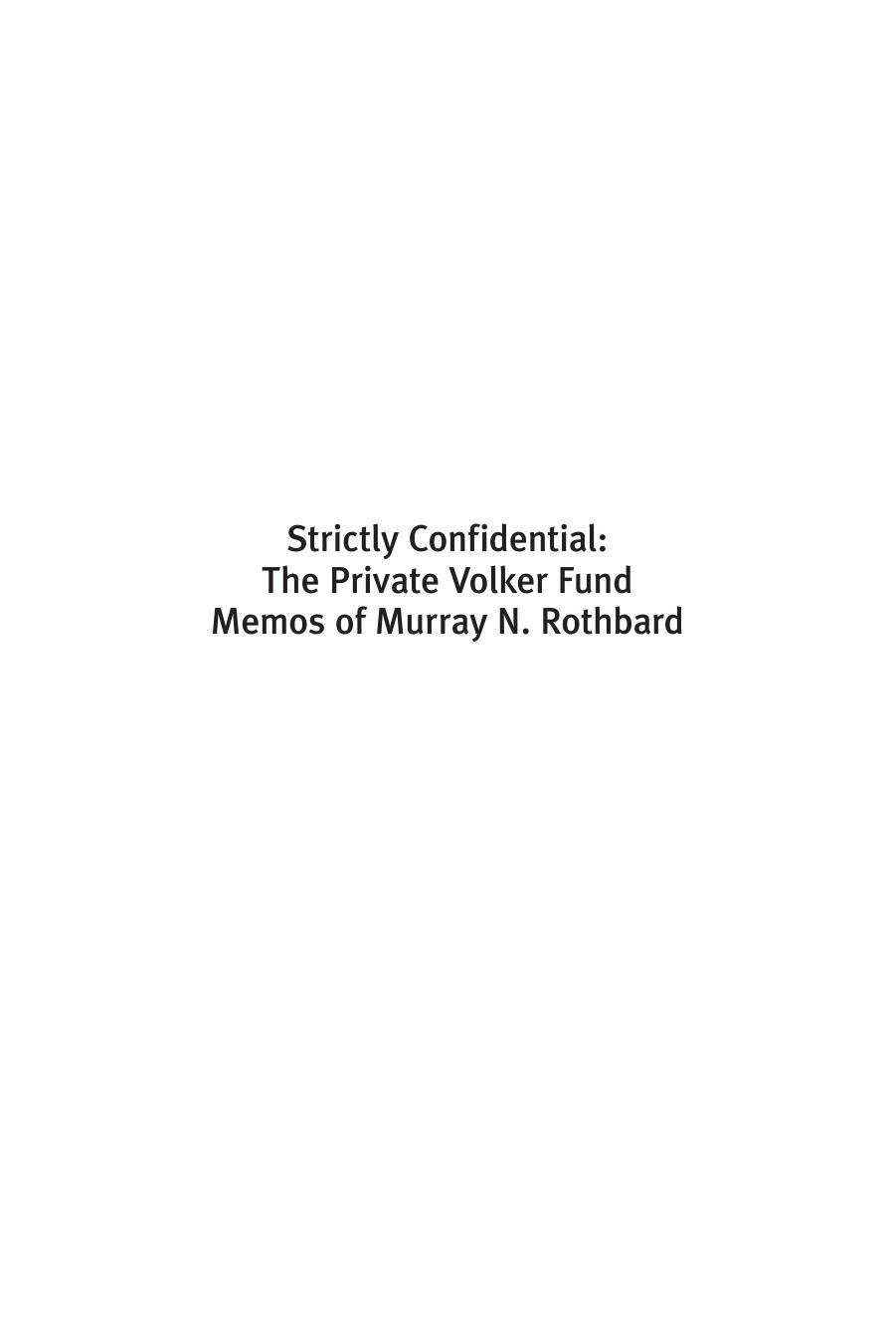 Strictly Confidential