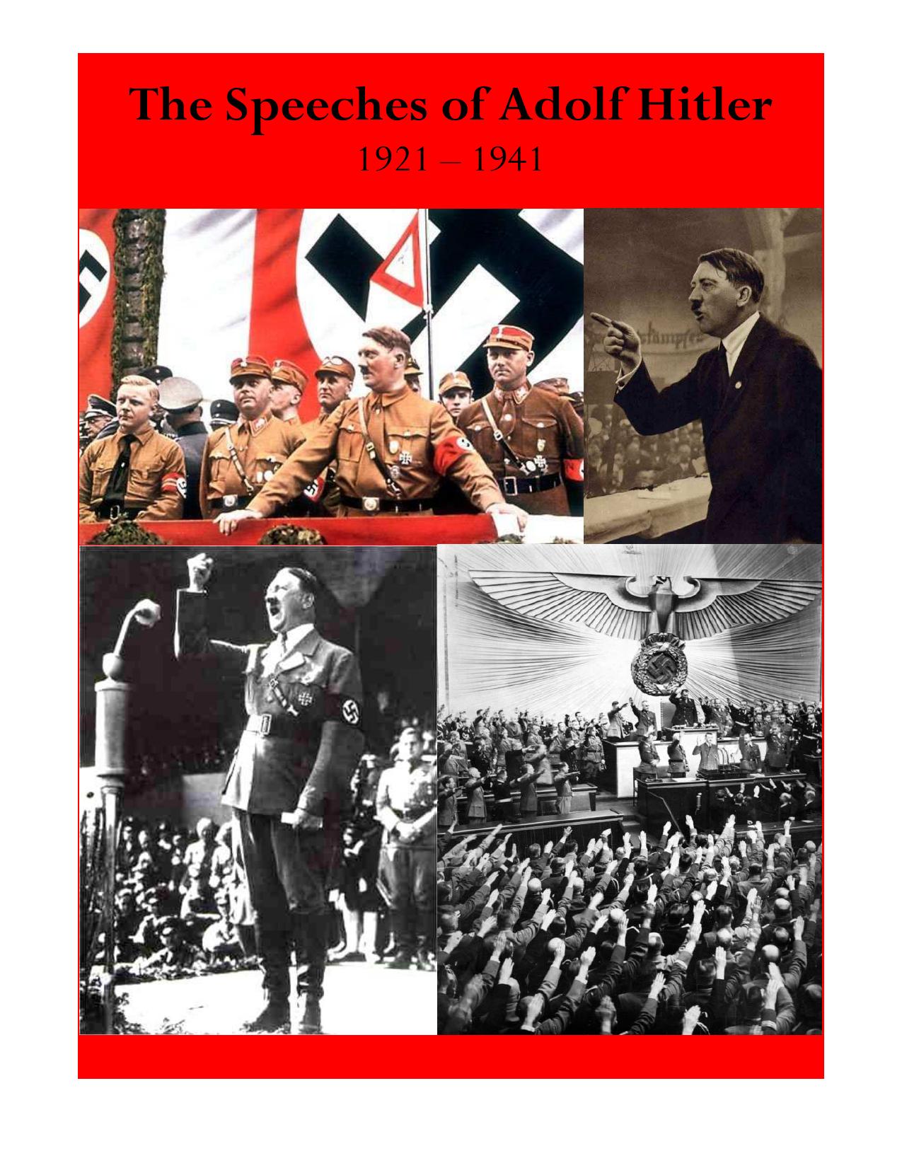 The Speeches of Adolf Hitler 1921-194...