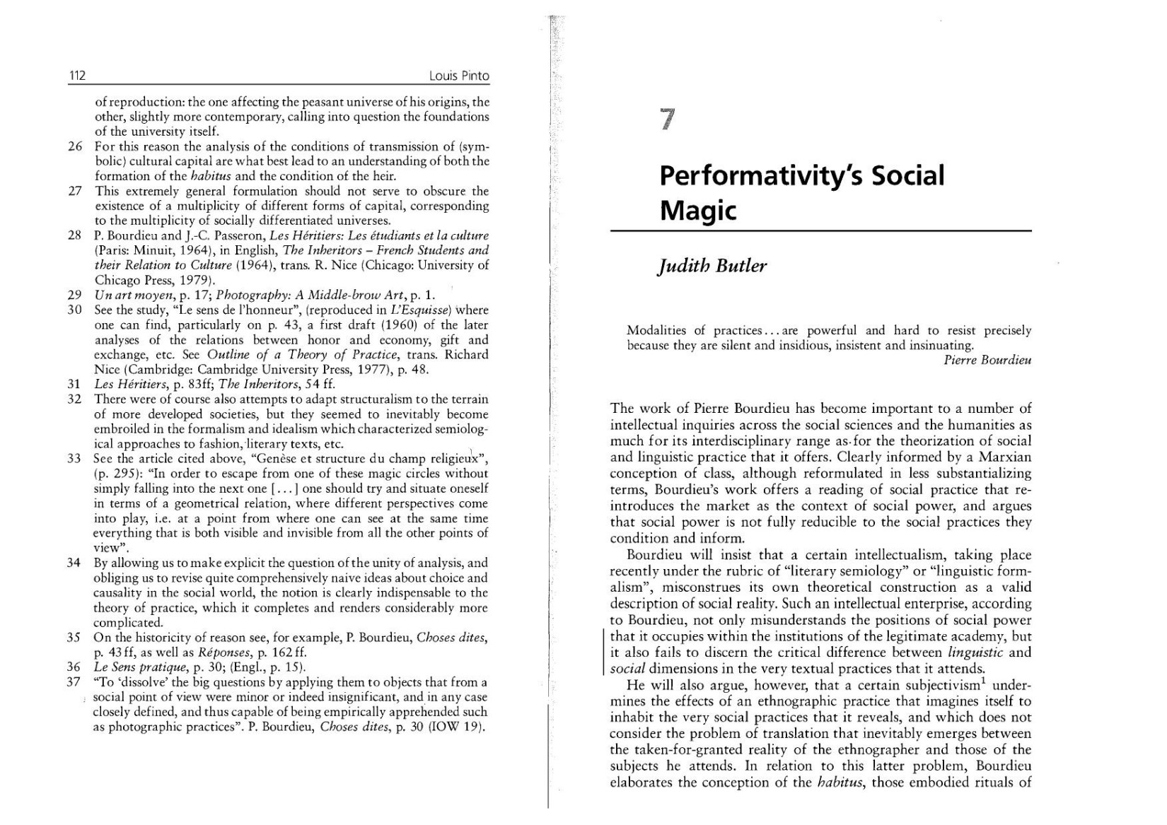 Performativity's Social Magic [On Bourdieu]