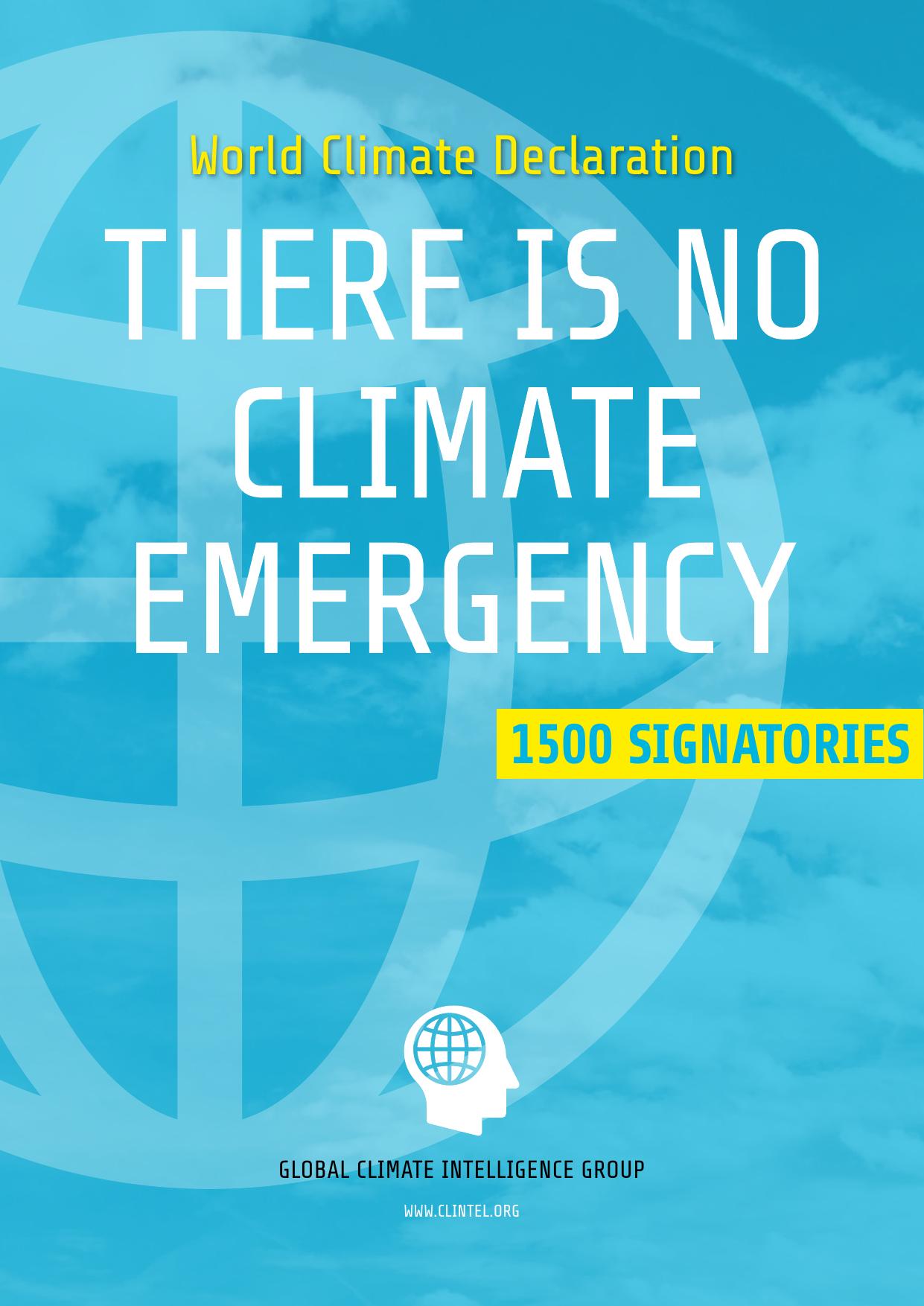 World Climate Declaration - There is no Climate Emergency