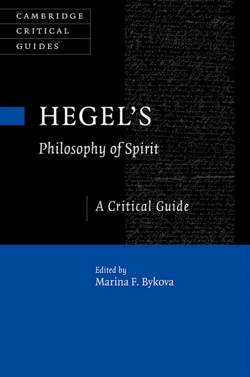 Hegel's Philosophy of Spirit: A Critical Guide