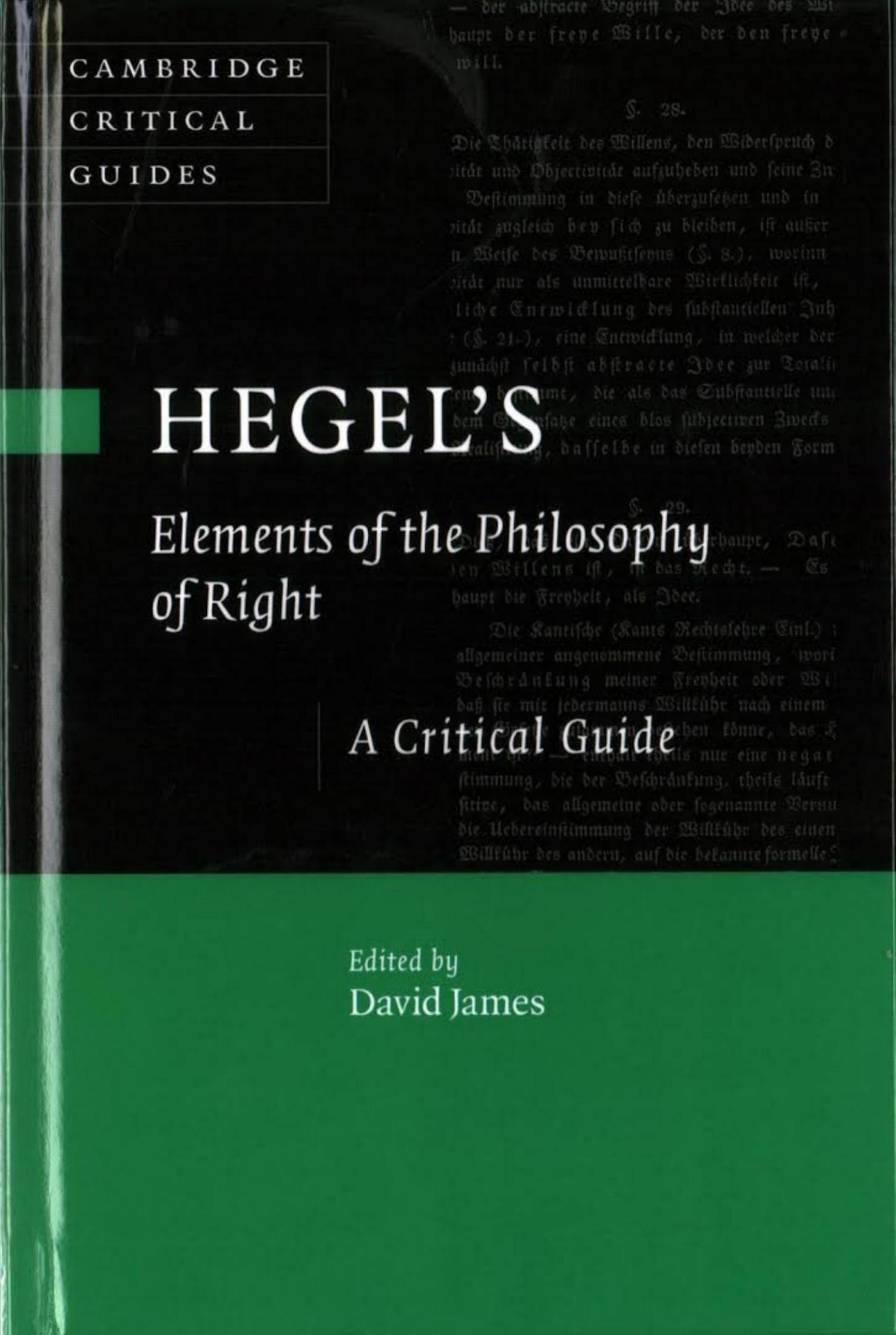 Hegel's `Elements of the Philosophy of Right': A Critical Guide