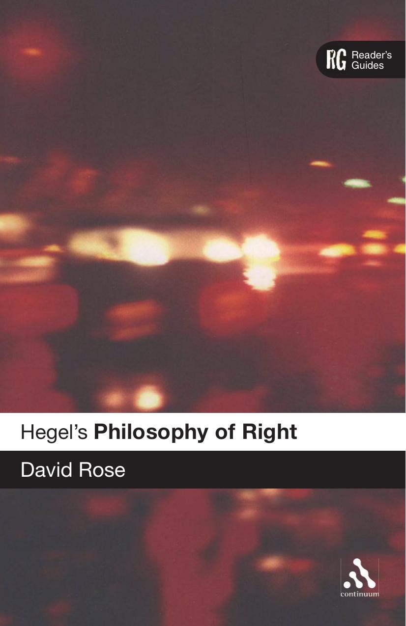 Hegel's 'Philosophy of Right': A Reader's Guide
