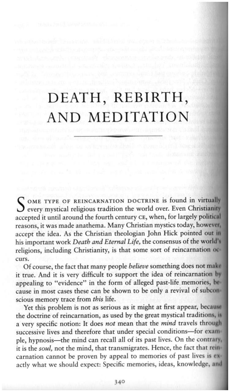 Death Rebirth & Meditation