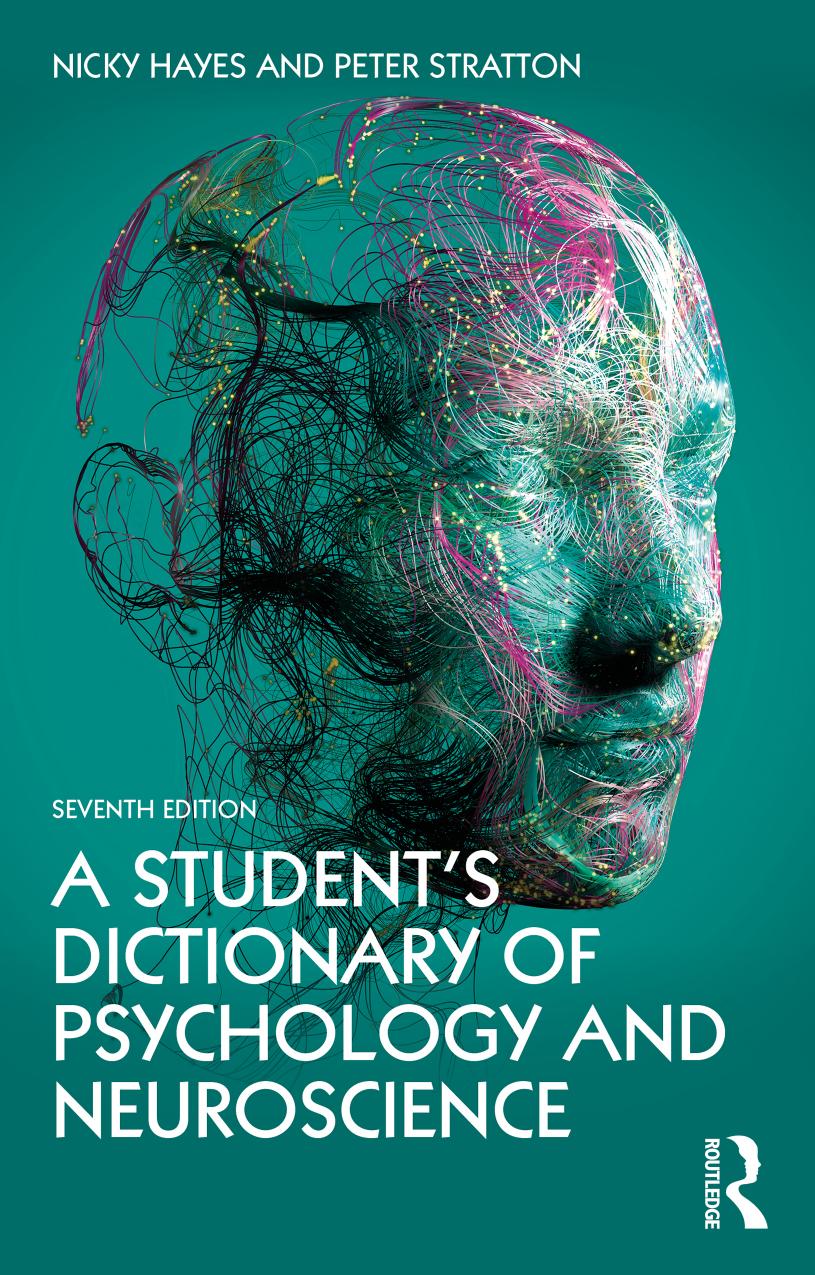 A Student’s Dictionary of Psychology and Neuroscience