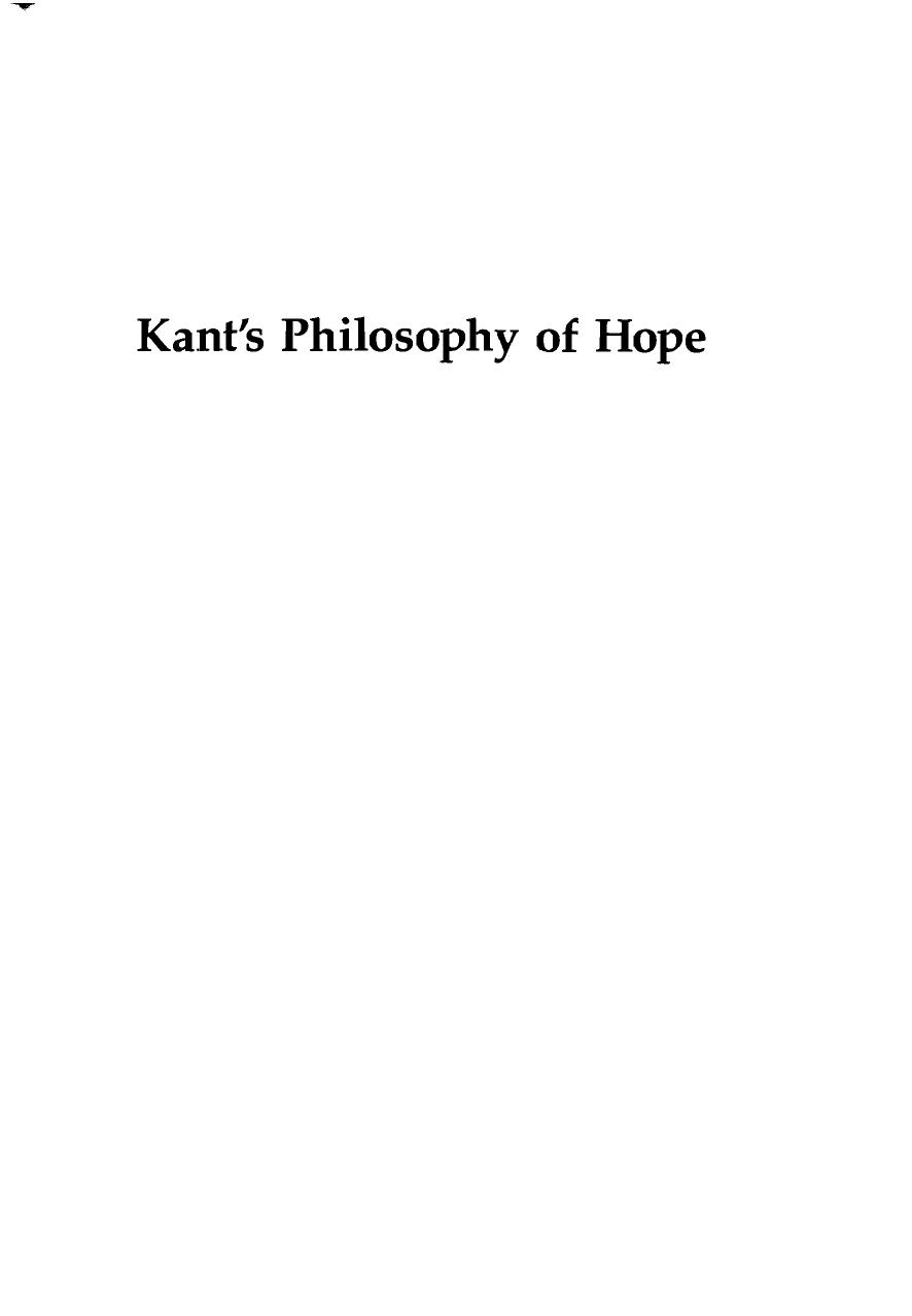 Kant's Philosophy of Hope
