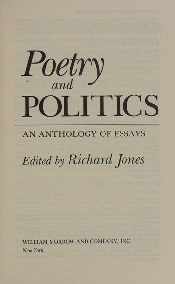 Poetry and politics