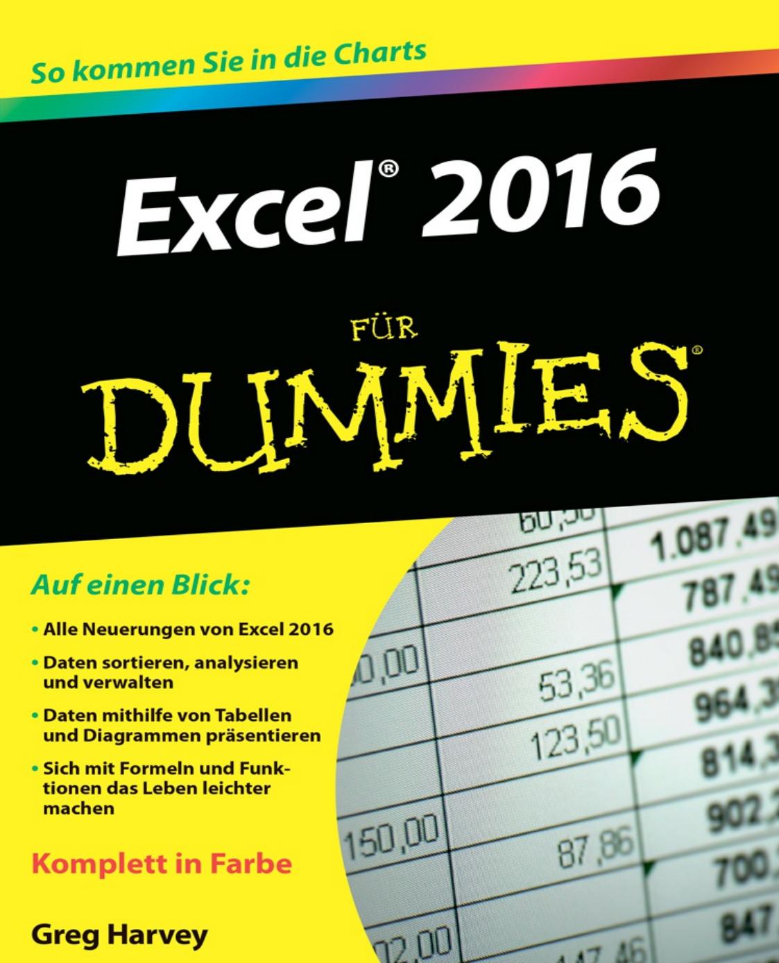 Excel 2016 Für Dummies
