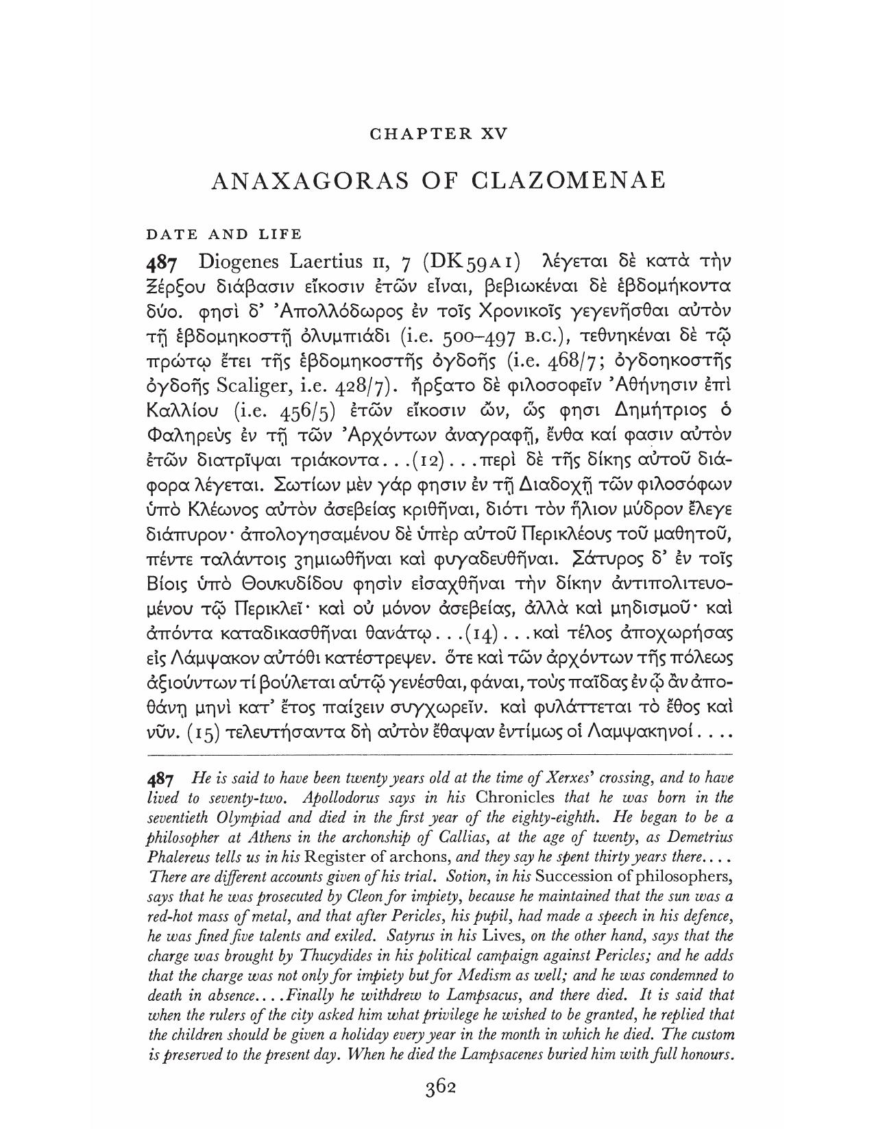 Presocratic Philosophers: Thales, Anaximander, Xenophanes, Heraclitus, Pythagoras, Parmenides, Zeno, Empedocles, Anaxagoras, Democritus