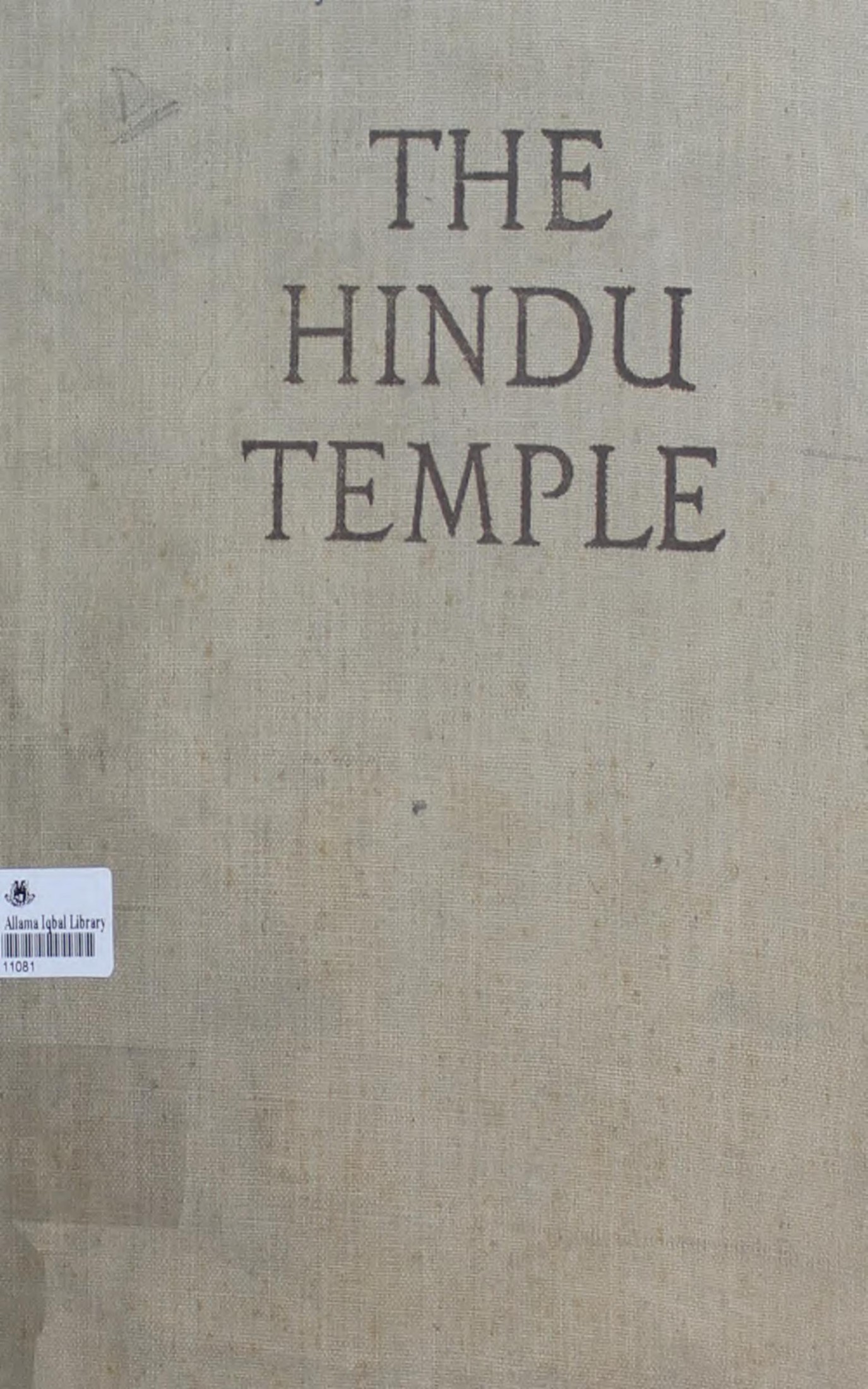 The Hindu Temple Vol. 1