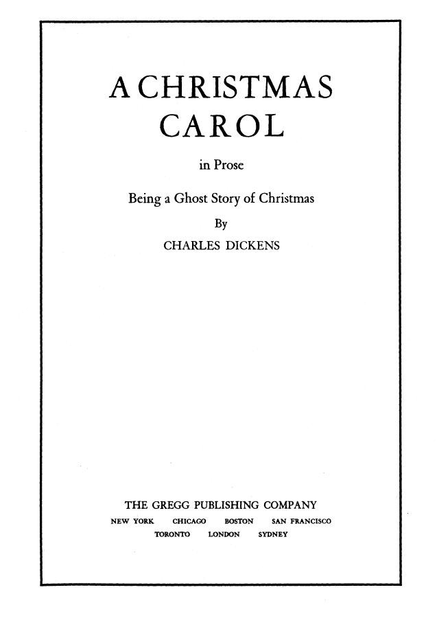 Gregg Shorthand - A Christmas Carol