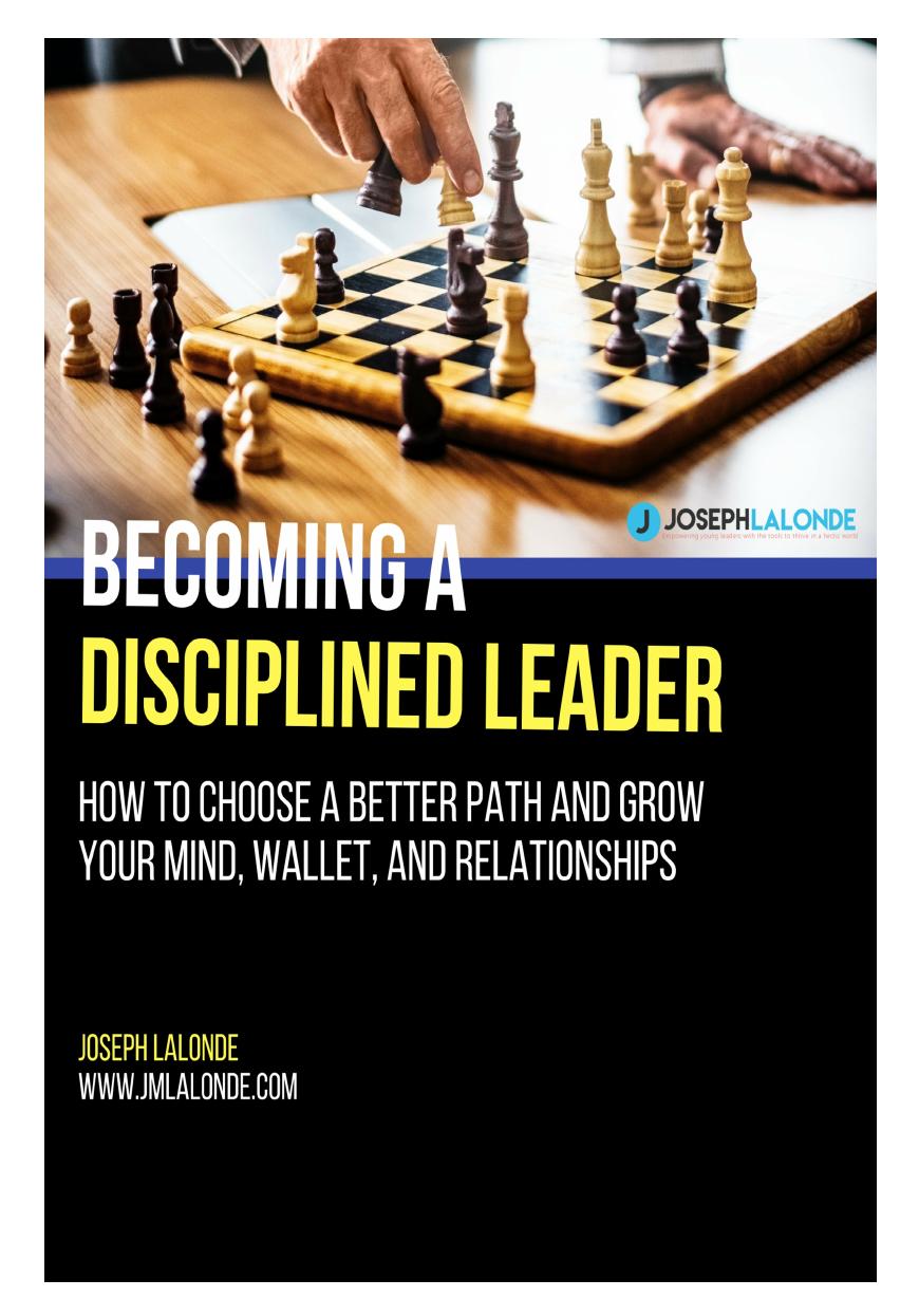 Becoming a Disciplined Leader